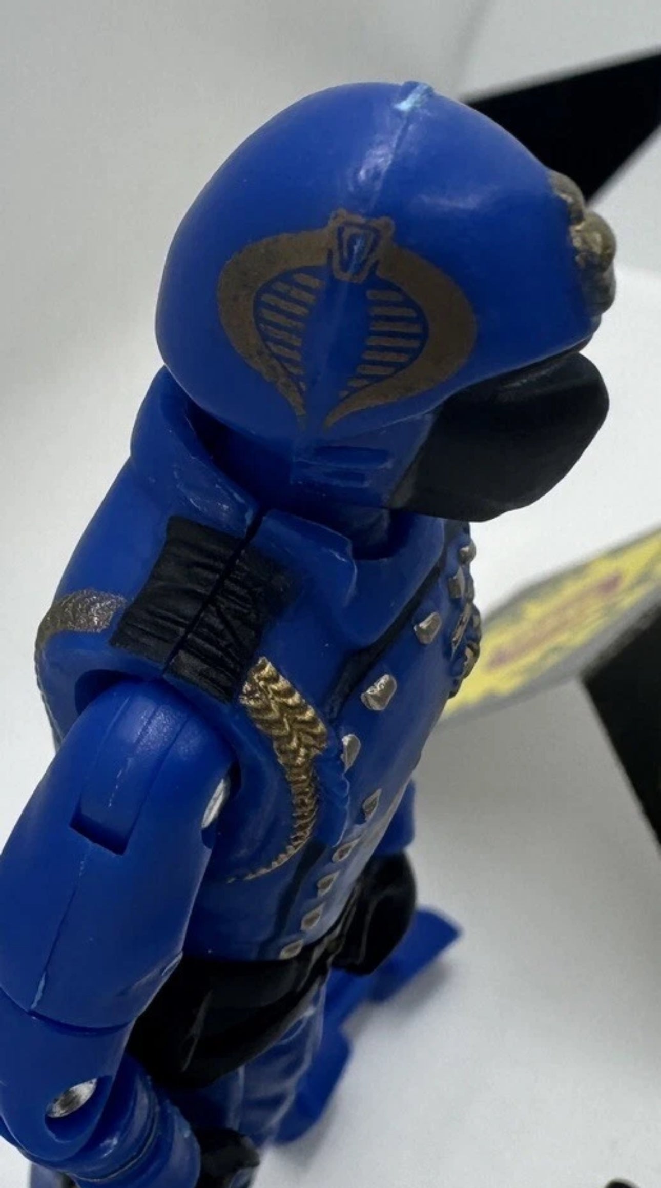Black Major Custom Gi Joe Cobra Crimson guard CG Blue With Gold