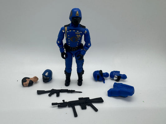 Black Major Custom Gi Joe Cobra  Crimson guard CG  Blue With Gold